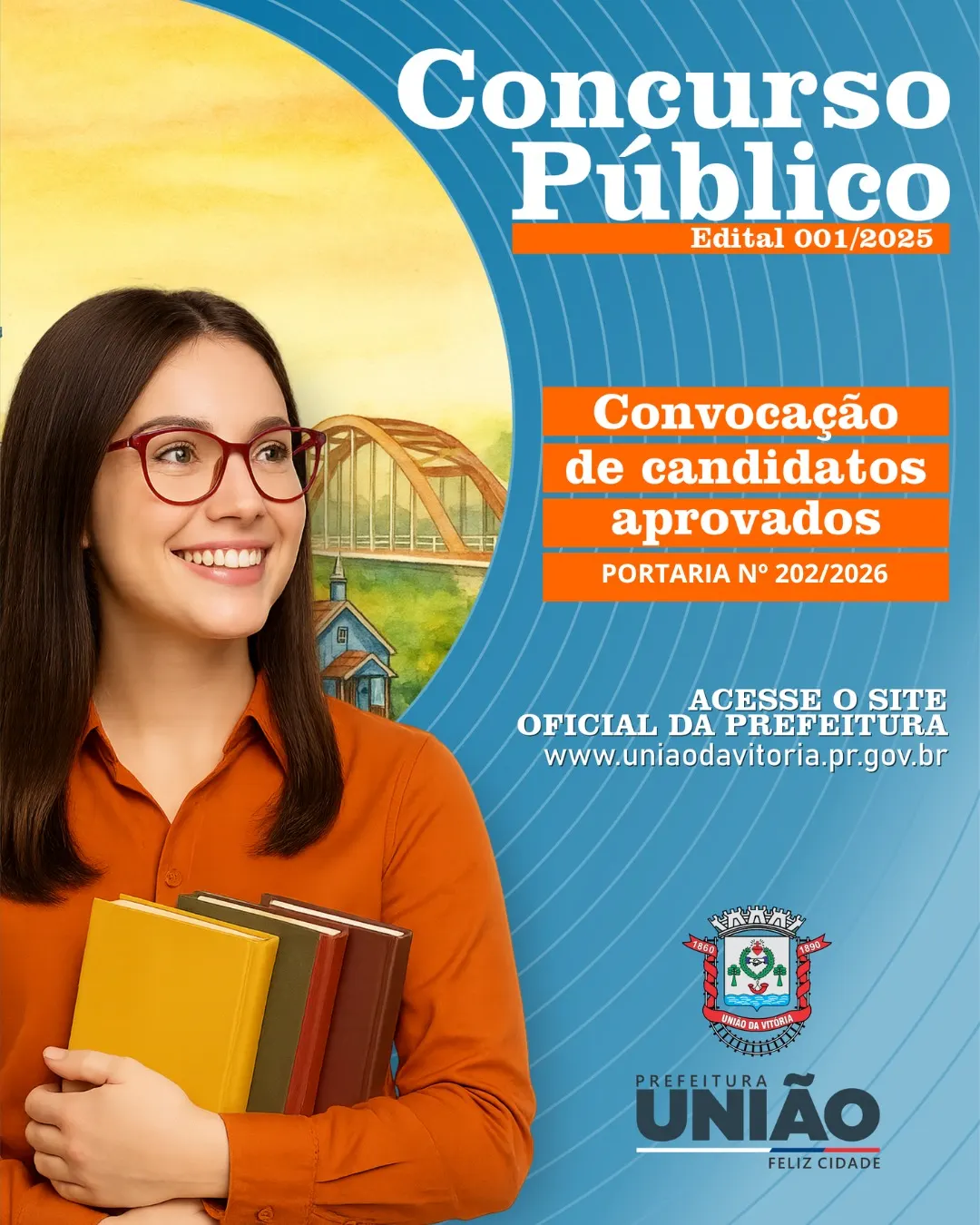 Prefeitura de União da Vitória convoca aprovados no Concurso