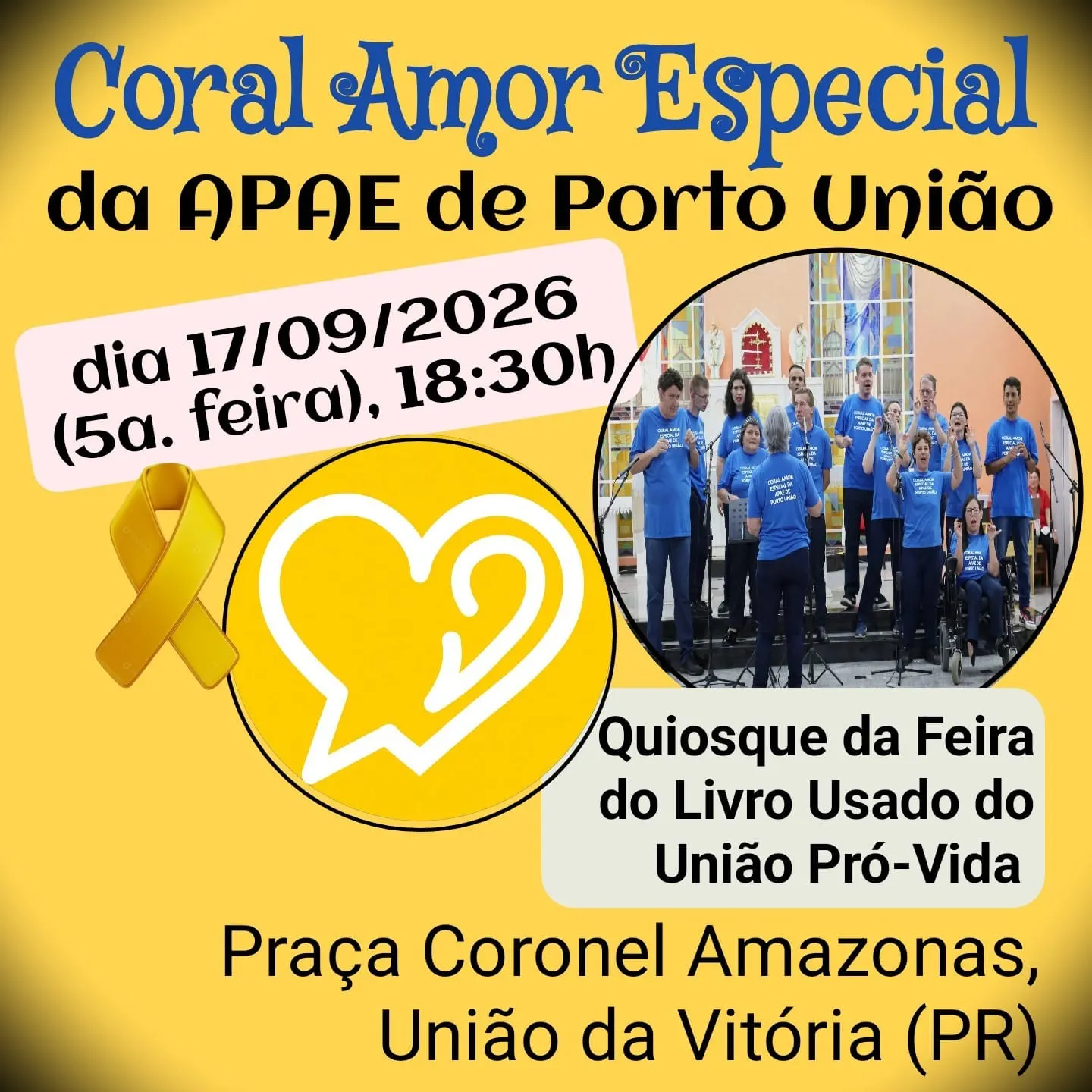 Coral Amor Especial da APAE se apresenta em União da Vitória