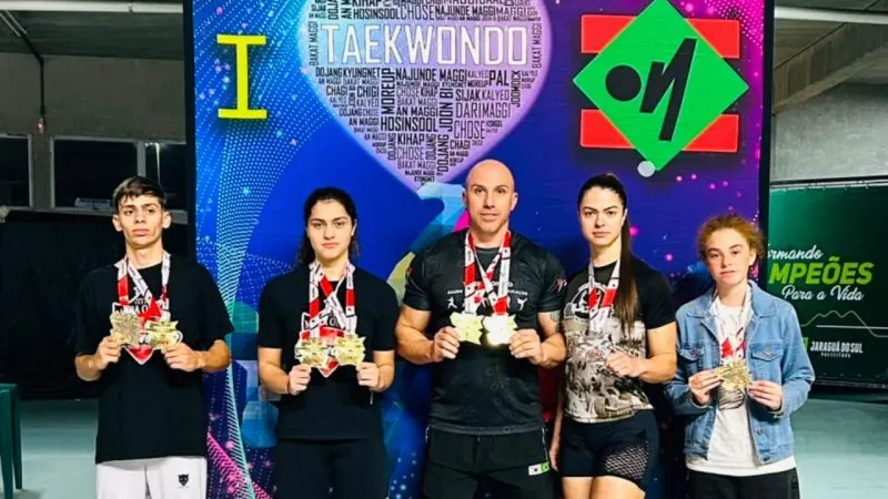 Atletas de Porto União conquistam títulos estaduais e garantem vaga na Seleção Catarinense de Taekwondo 