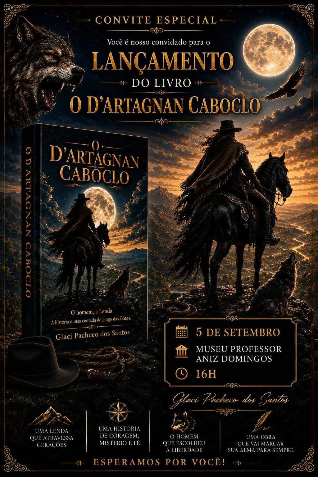 Livro 'O D’Artagnan Caboclo' será lançado em setembro 
