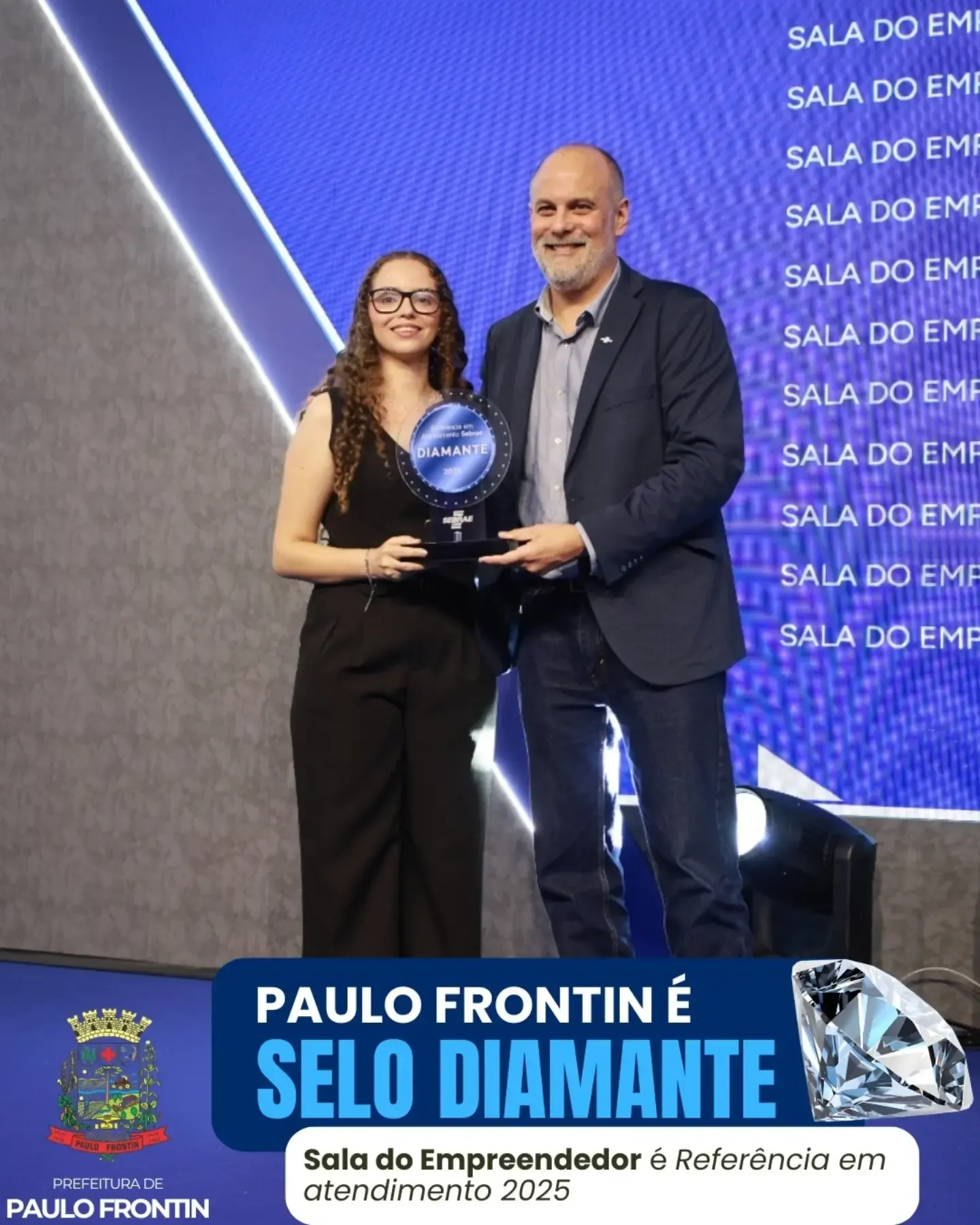 Sala do Empreendedor de Paulo Frontin conquista inédito Selo Diamante do Sebrae