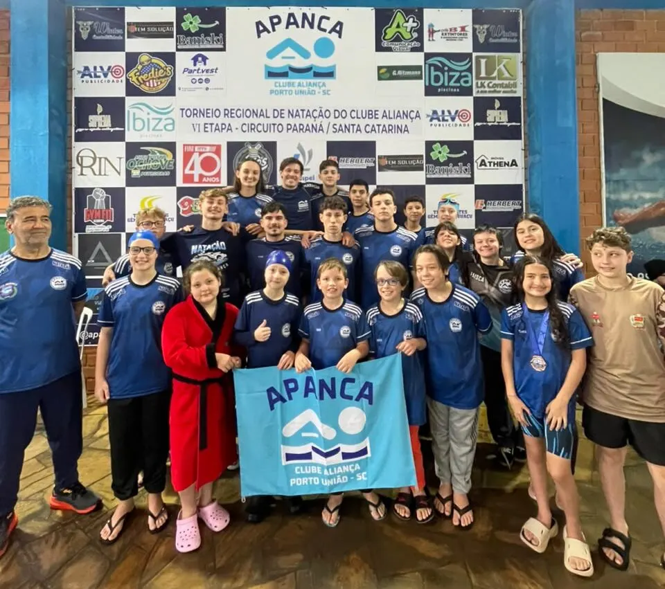 Clube Aliança/APANCA conquista 37 medalhas em torneio regional de natação