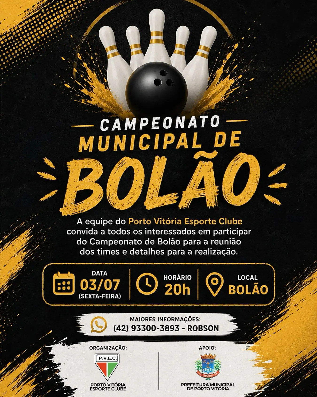 Porto Vitória abre inscrições para o Campeonato Municipal de Bolão 