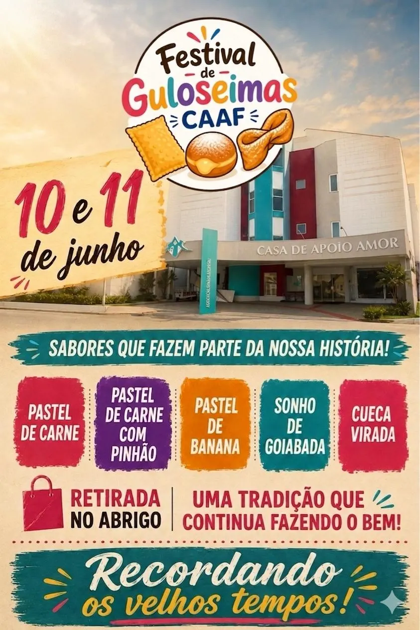 Festival de Guloseimas da CAAF resgata sabores tradicionais e ajuda a manter ações da entidade 