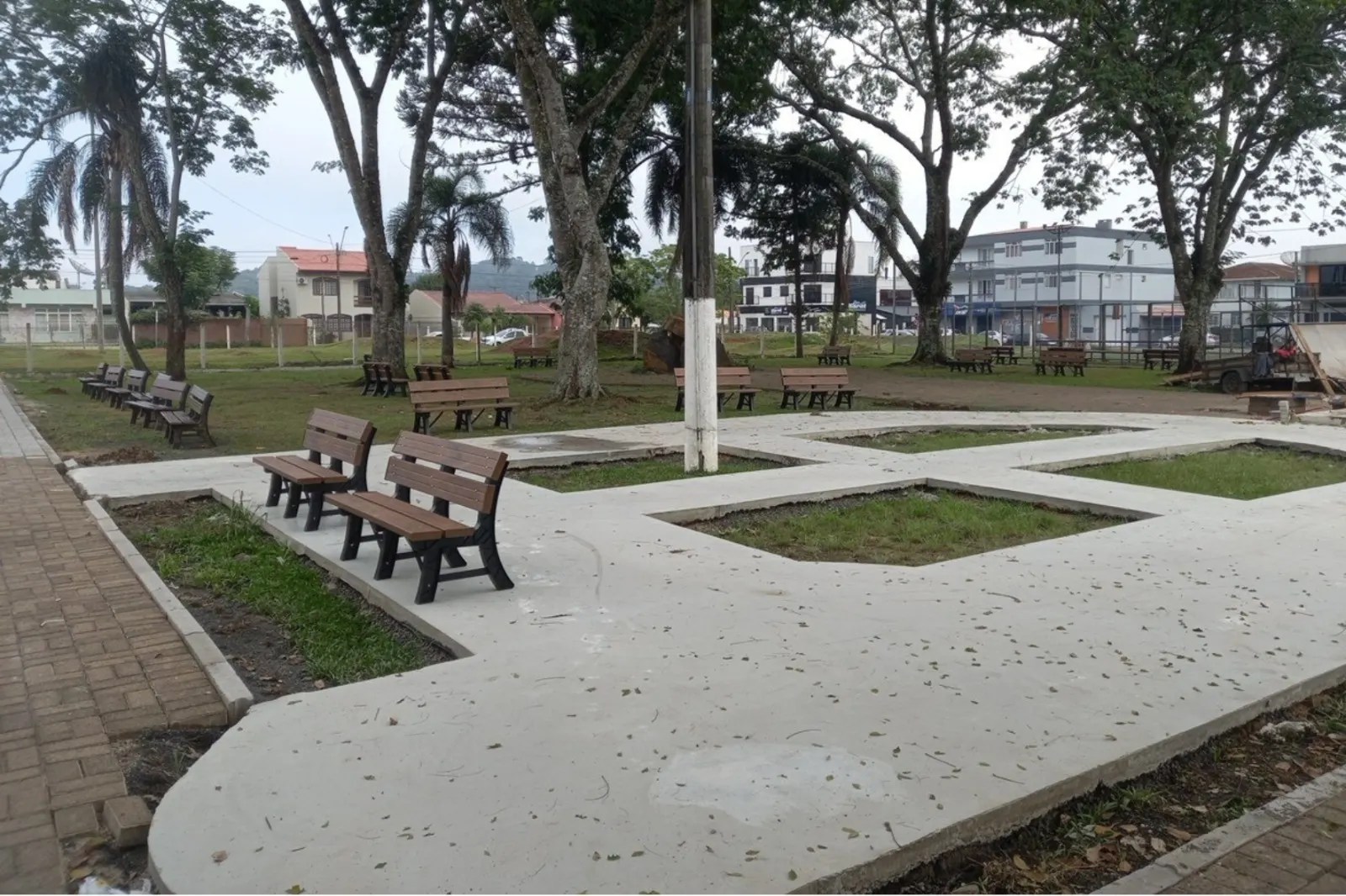 Praça dos Expedicionários passa por nova etapa das obras e acesso deve ser evitado nos próximos dias