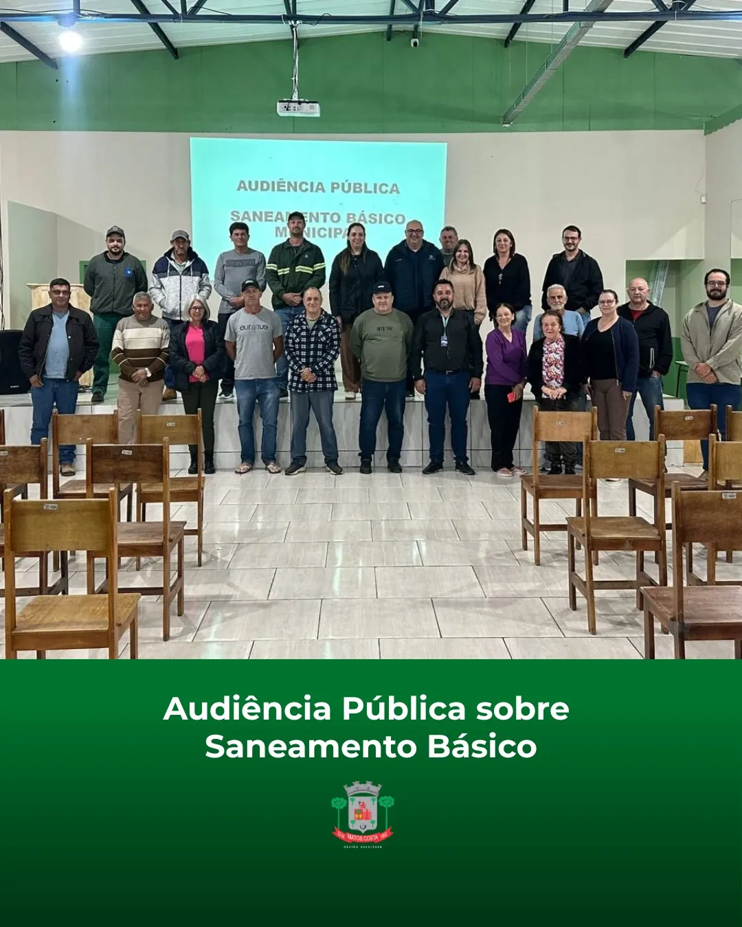 Audiência pública debate avanços no saneamento básico em Matos Costa