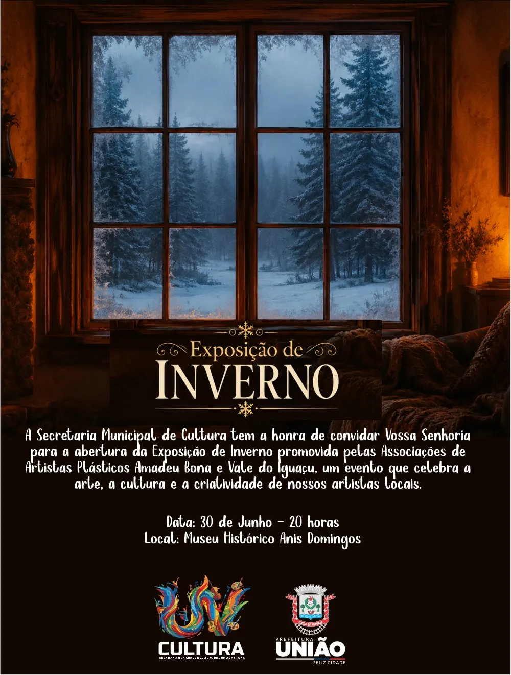 Exposição de Inverno abre programação cultural em União da Vitória hoje