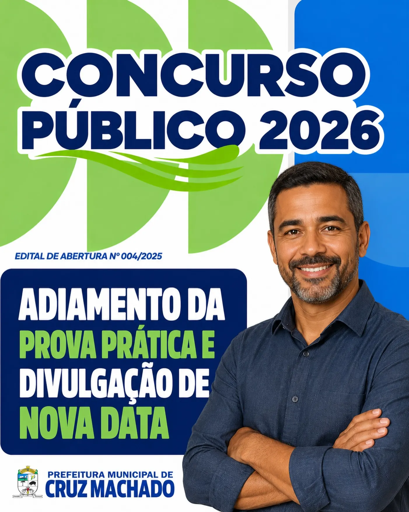 Provas práticas de concurso de Cruz Machado público são adiadas para setembro