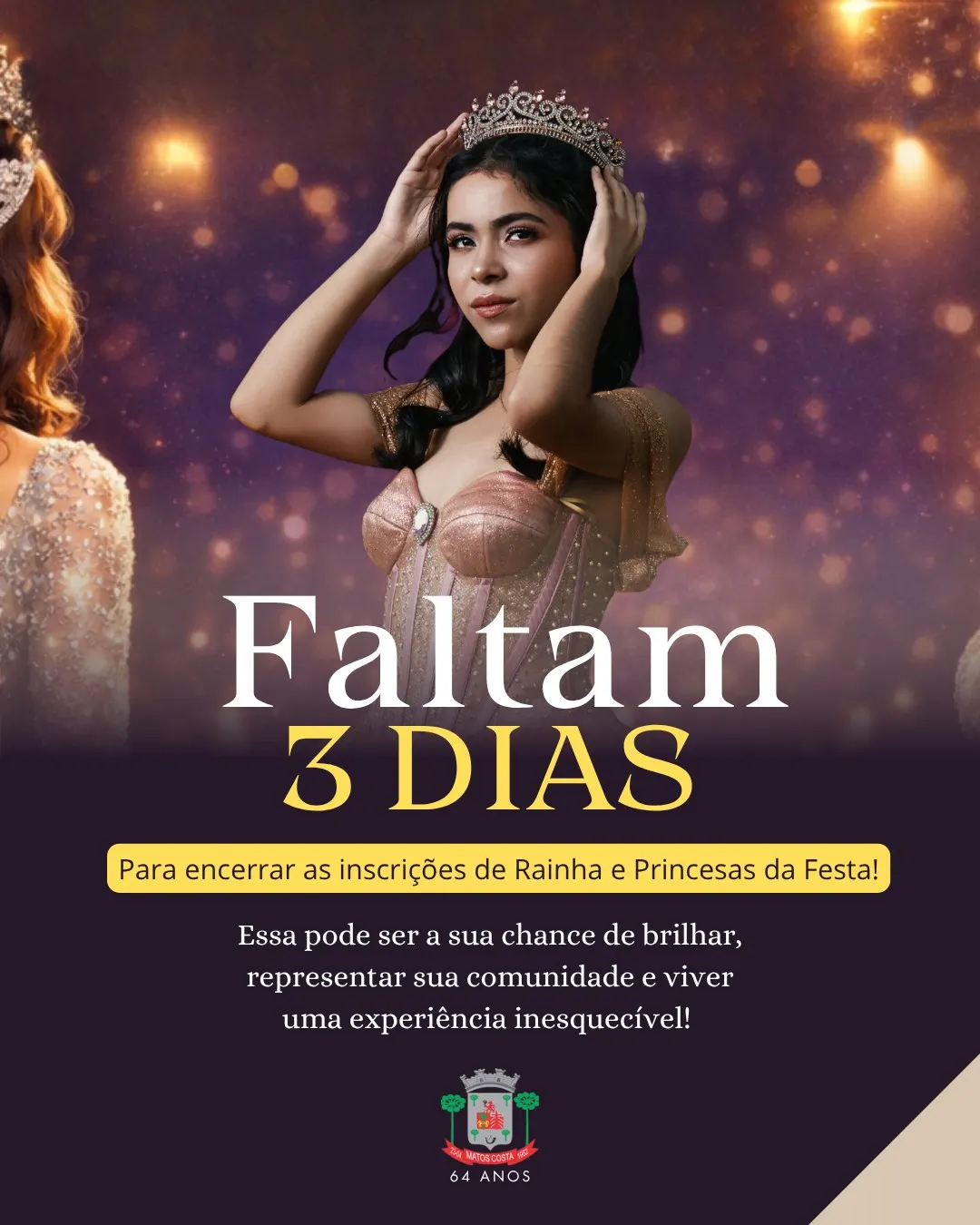 Últimos dias para as Inscrições para o Concurso de Rainha e Princesas de Matos Costa 