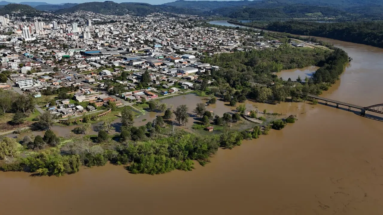 Defesa Civil mantém monitoramento do Rio Iguaçu em União da Vitória