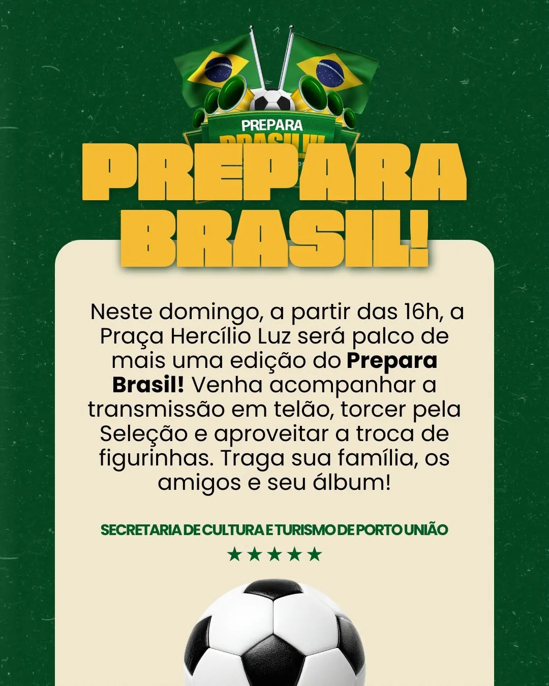 Praça Hercílio Luz recebe mais uma edição do Prepara Brasil neste domingo 