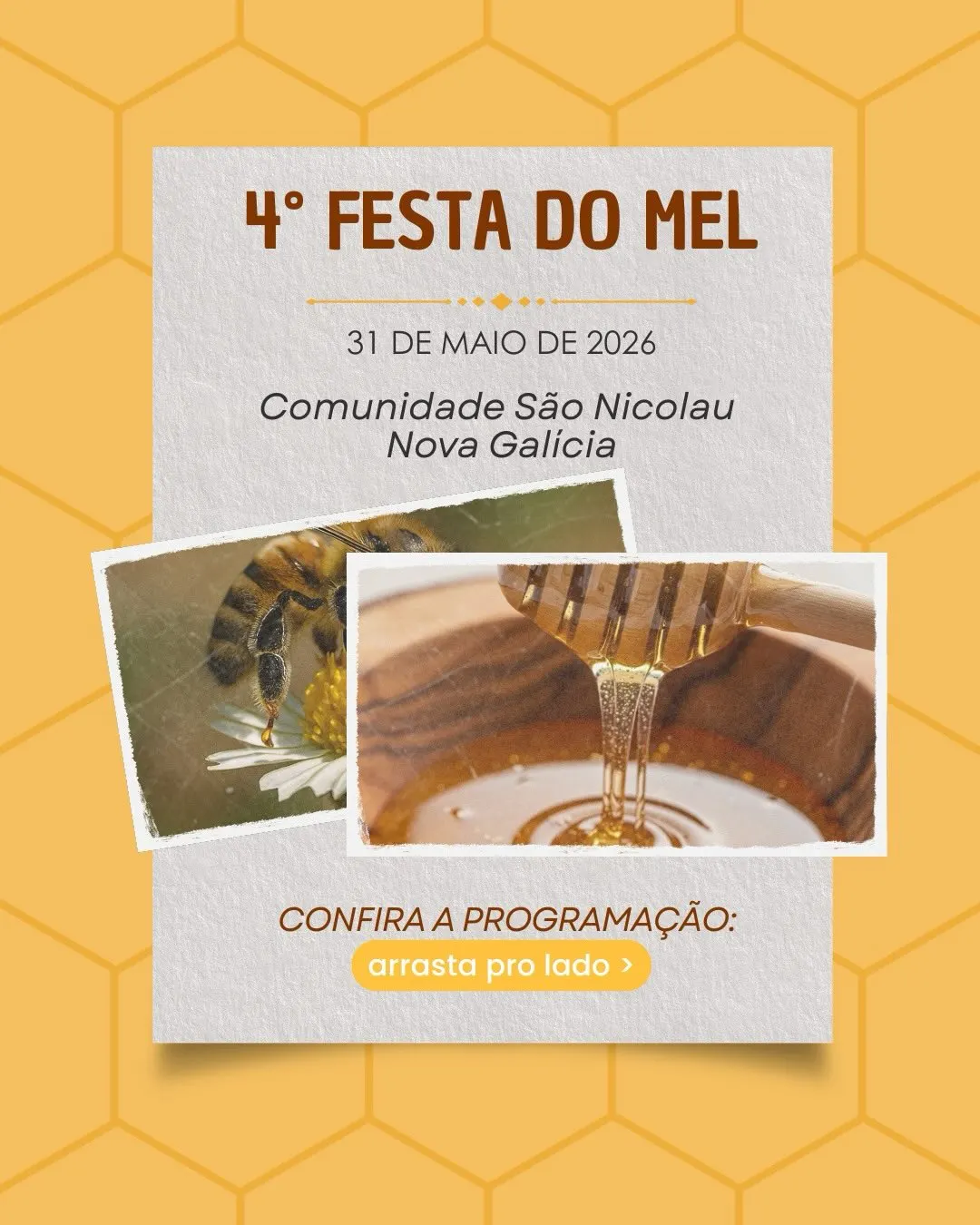 Comunidade Promove Grande Festa Com Bingo, Música e Tradicional Feira do Mel 