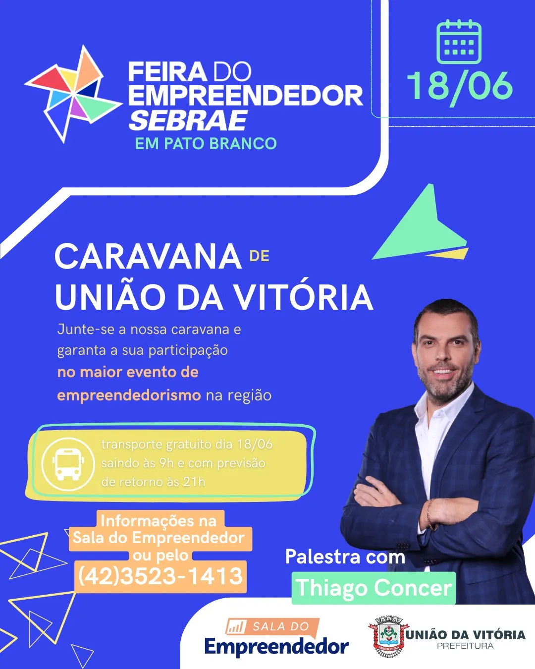 União da Vitória organiza caravana para a Feira do Empreendedor Sebrae 2026 