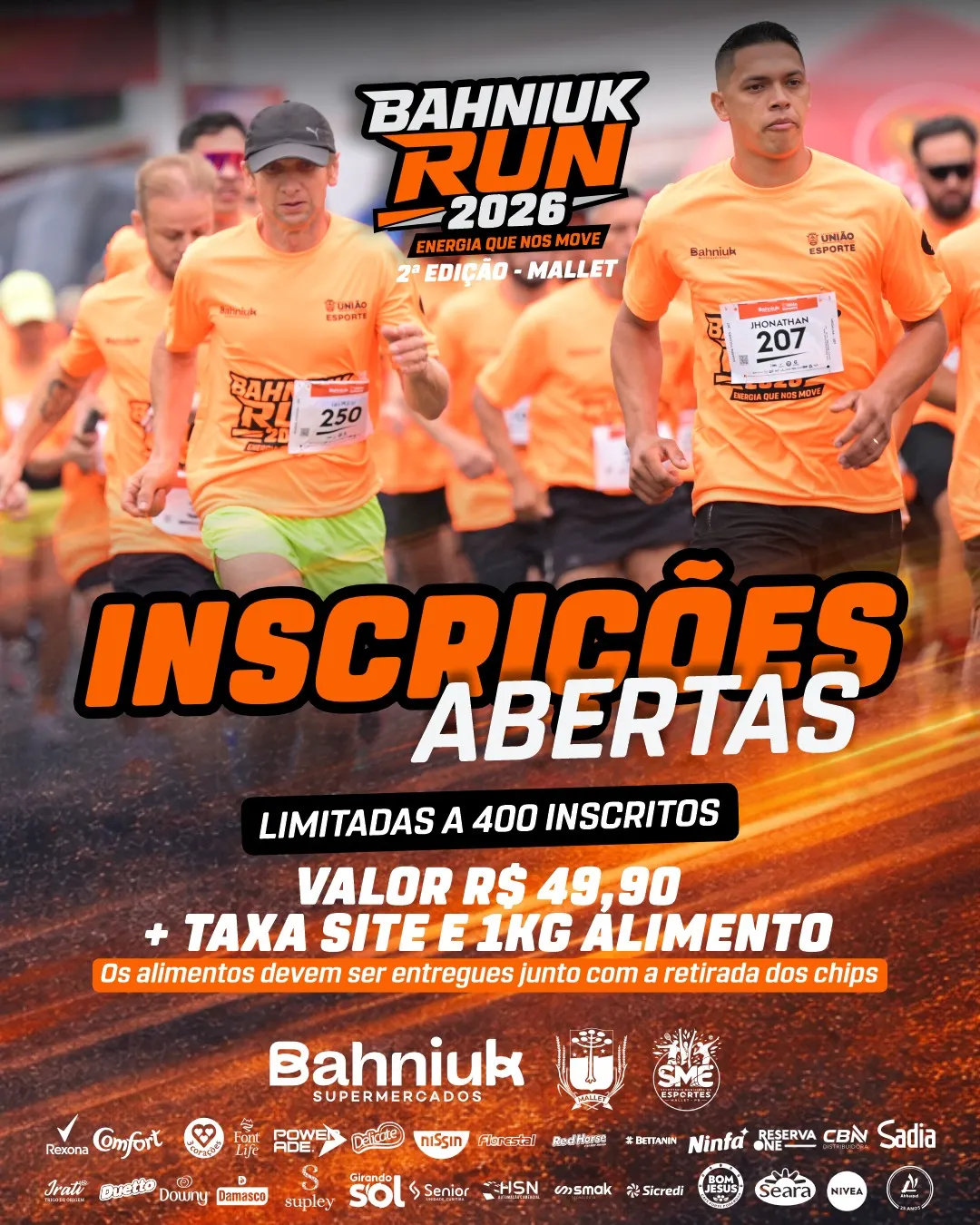 Bahniuk Run 2026 terá etapa em Mallet no dia 11 de outubro
