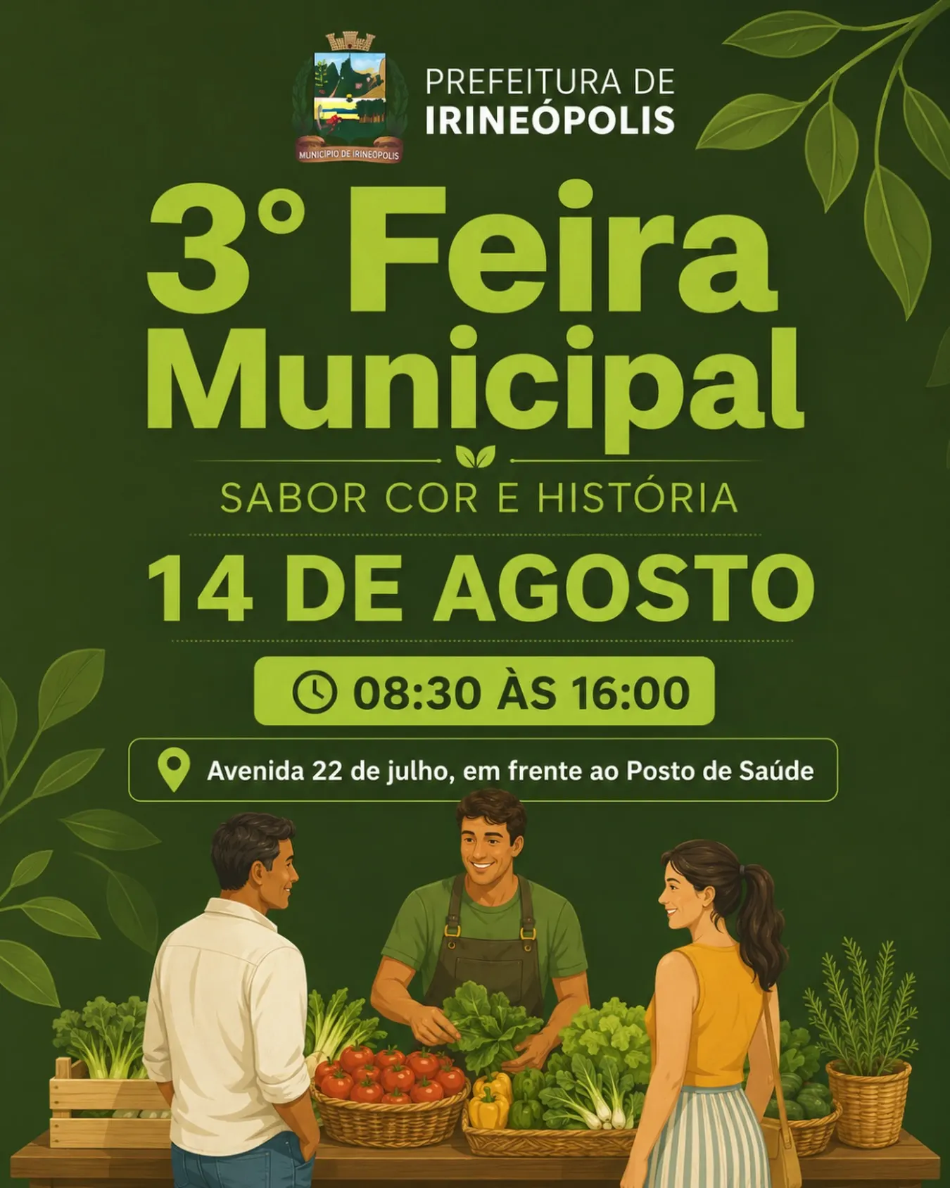 3ª Feira Municipal de Irineópolis reúne sabores, cores e história 
