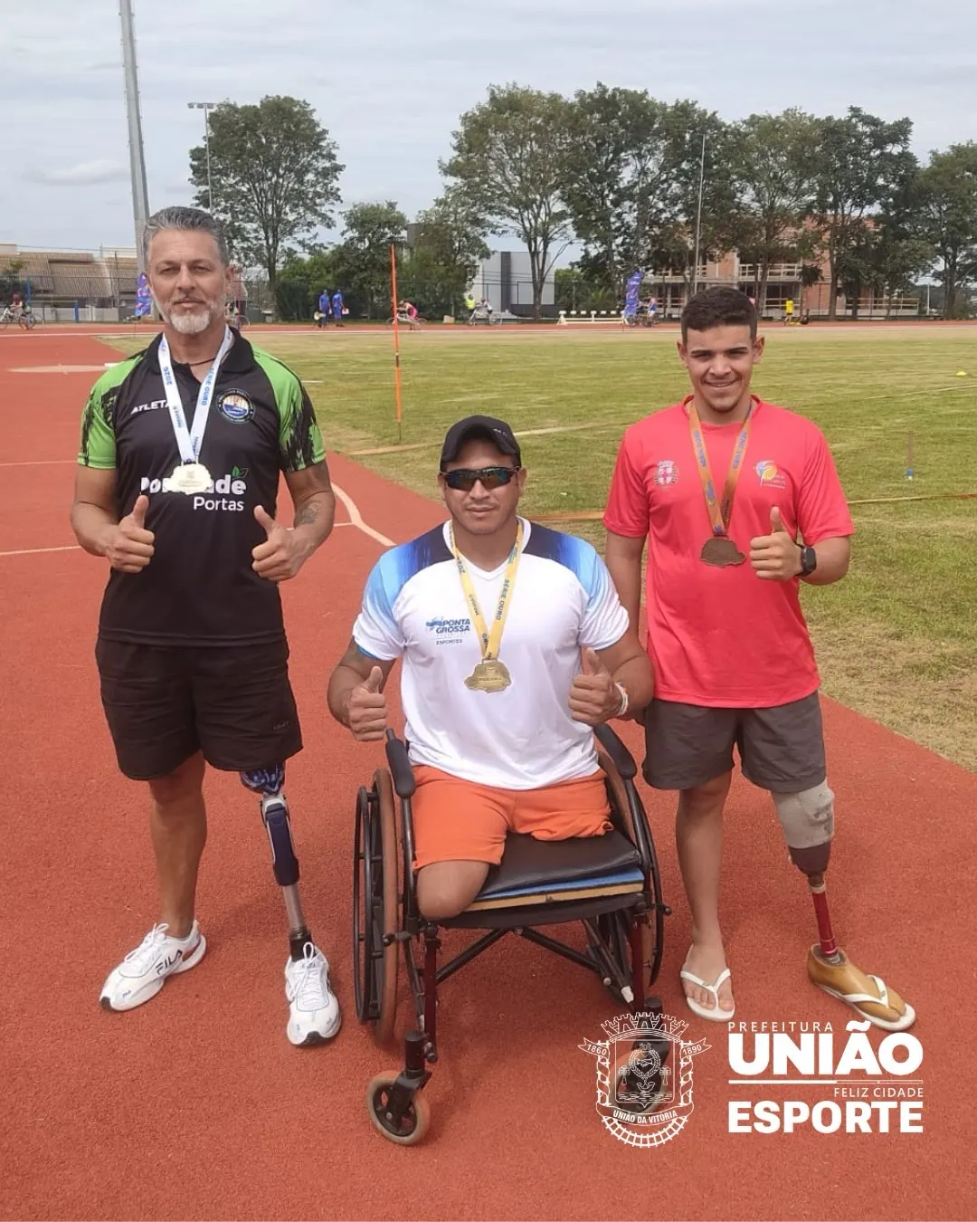 União da Vitória brilha no atletismo paralímpico com conquista de 8 medalhas