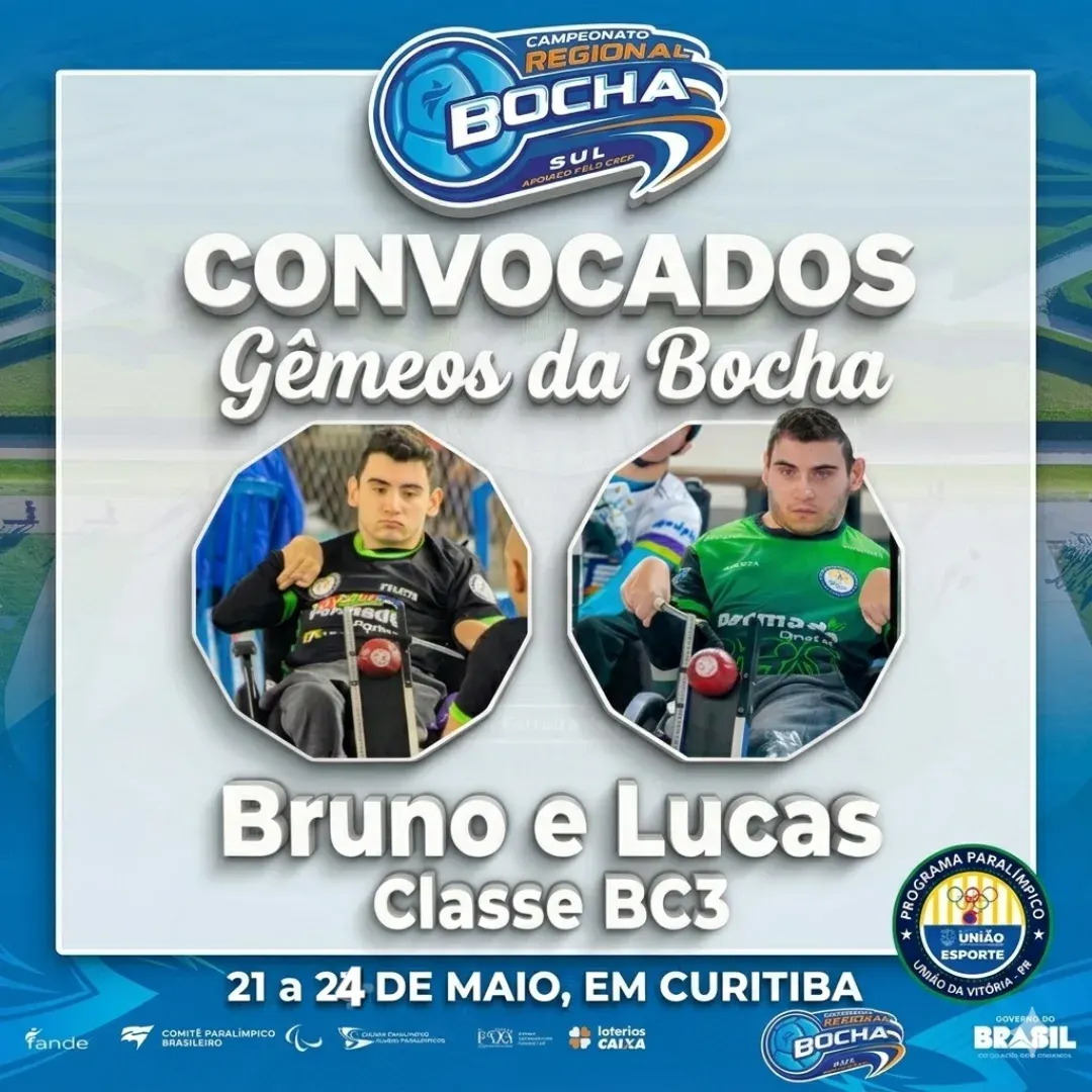 União da Vitória terá representantes no Regional Sul de Bocha Paralímpica 