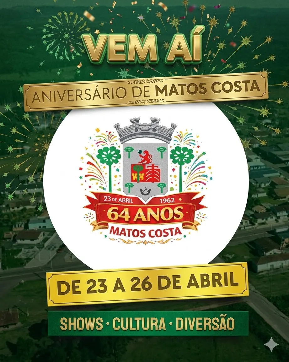 Matos Costa celebra 64 anos com programação especial para a comunidade