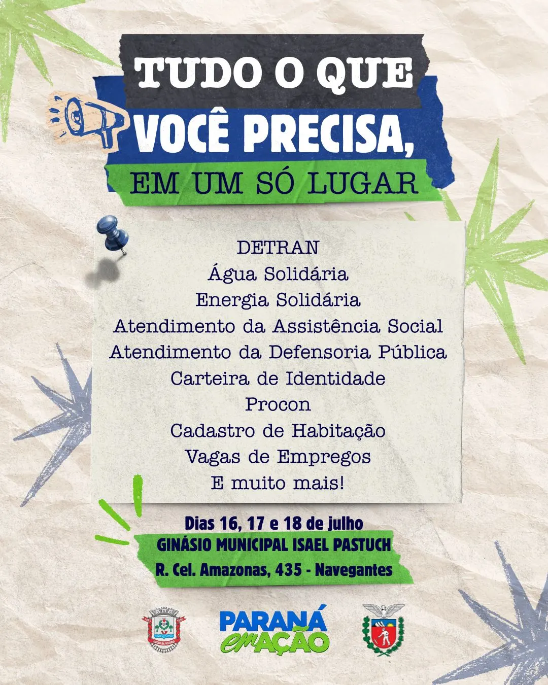 Começa hoje o Paraná em Ação com serviços gratuitos para a população de União da Vitória 
