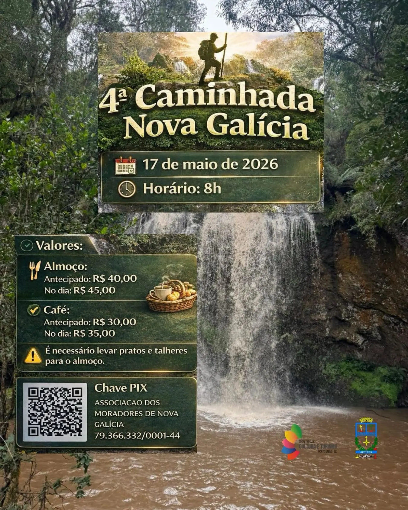 Natureza e aventura: 4ª Caminhada Nova Galícia já tem data marcada