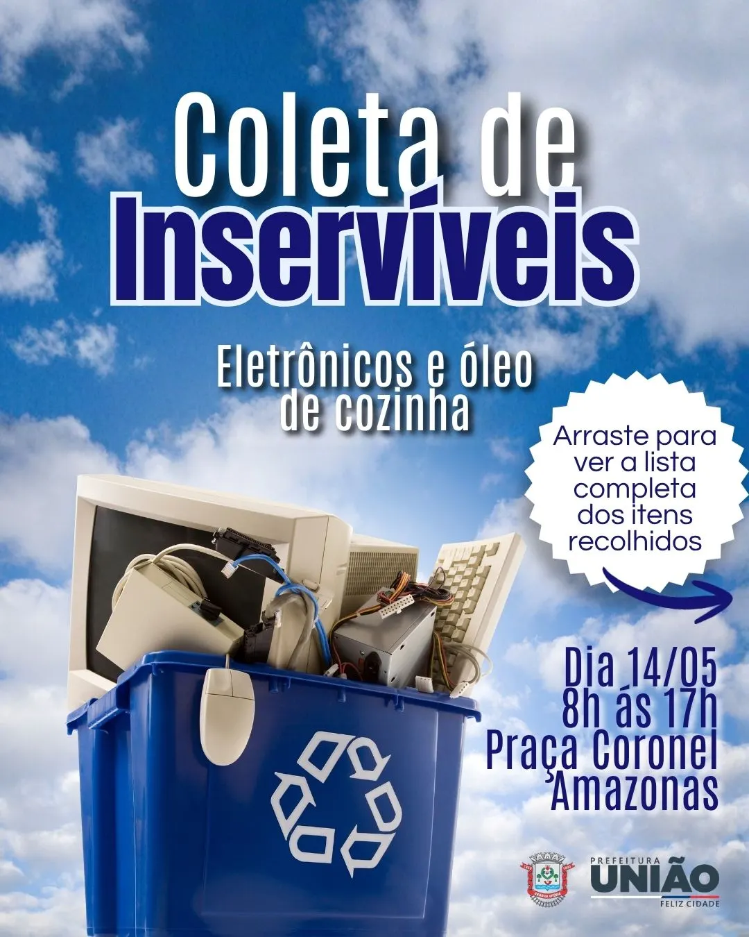 Mutirão de coleta de inservíveis mobiliza população para descarte consciente 