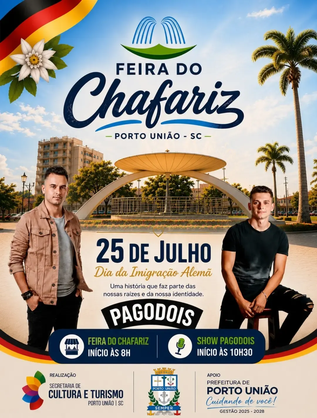 Feira do Chafariz terá edição especial em homenagem à Imigração Alemã