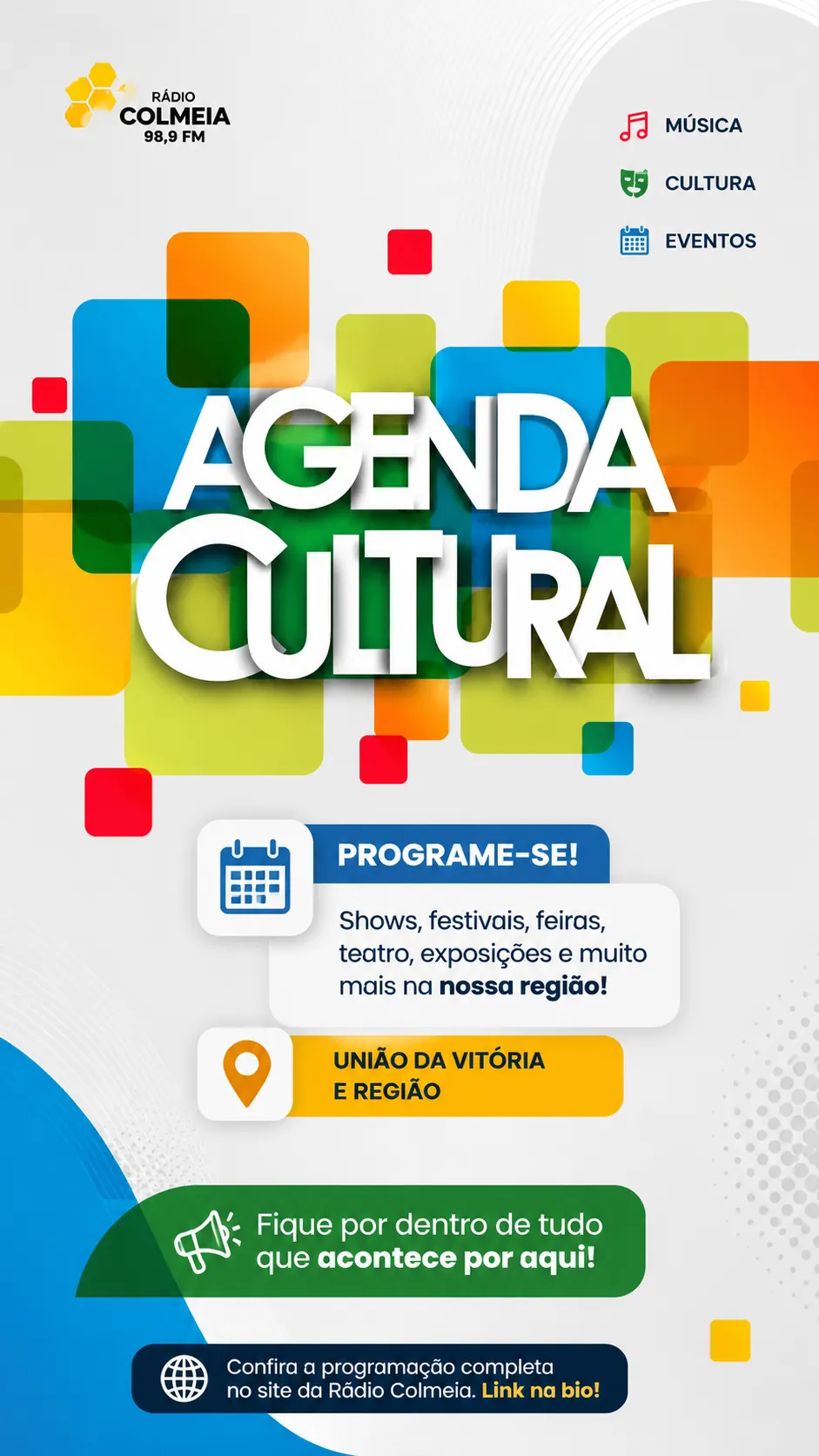 Agenda de eventos movimenta União da Vitória e região nos próximos dias 