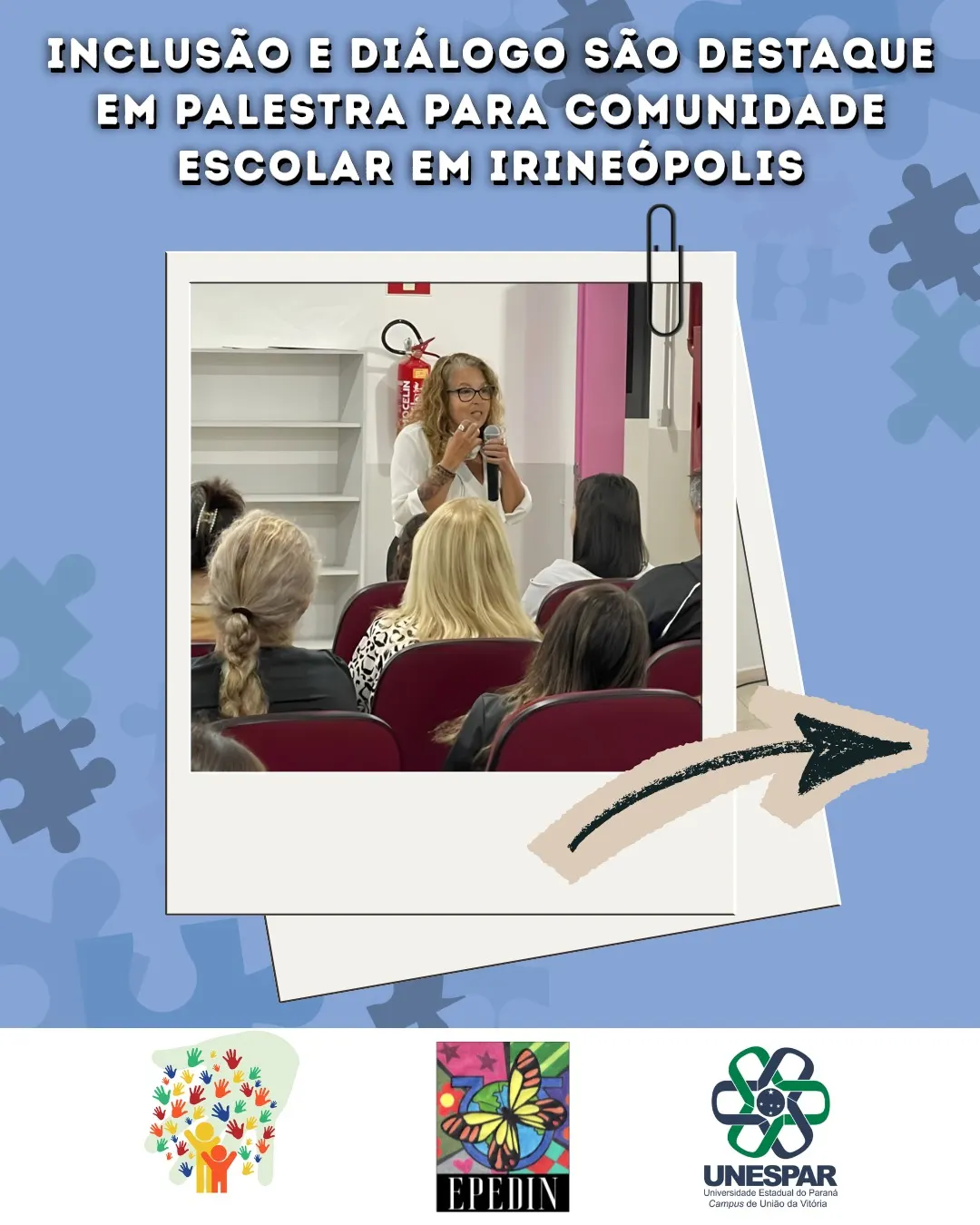 Palestra destaca a importância da colaboração para a inclusão em Irineópolis