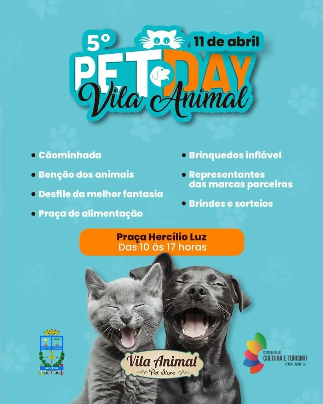 Porto União terá a  5ª edição do  PET DAY Vila Animal