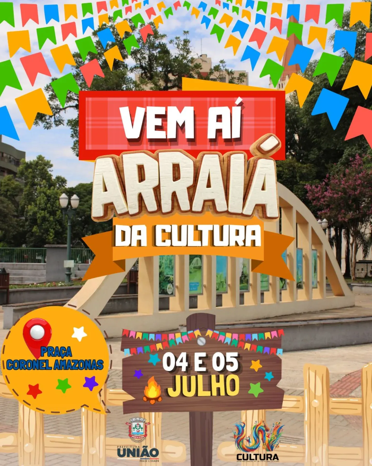 União da Vitória terá arraiá na praça