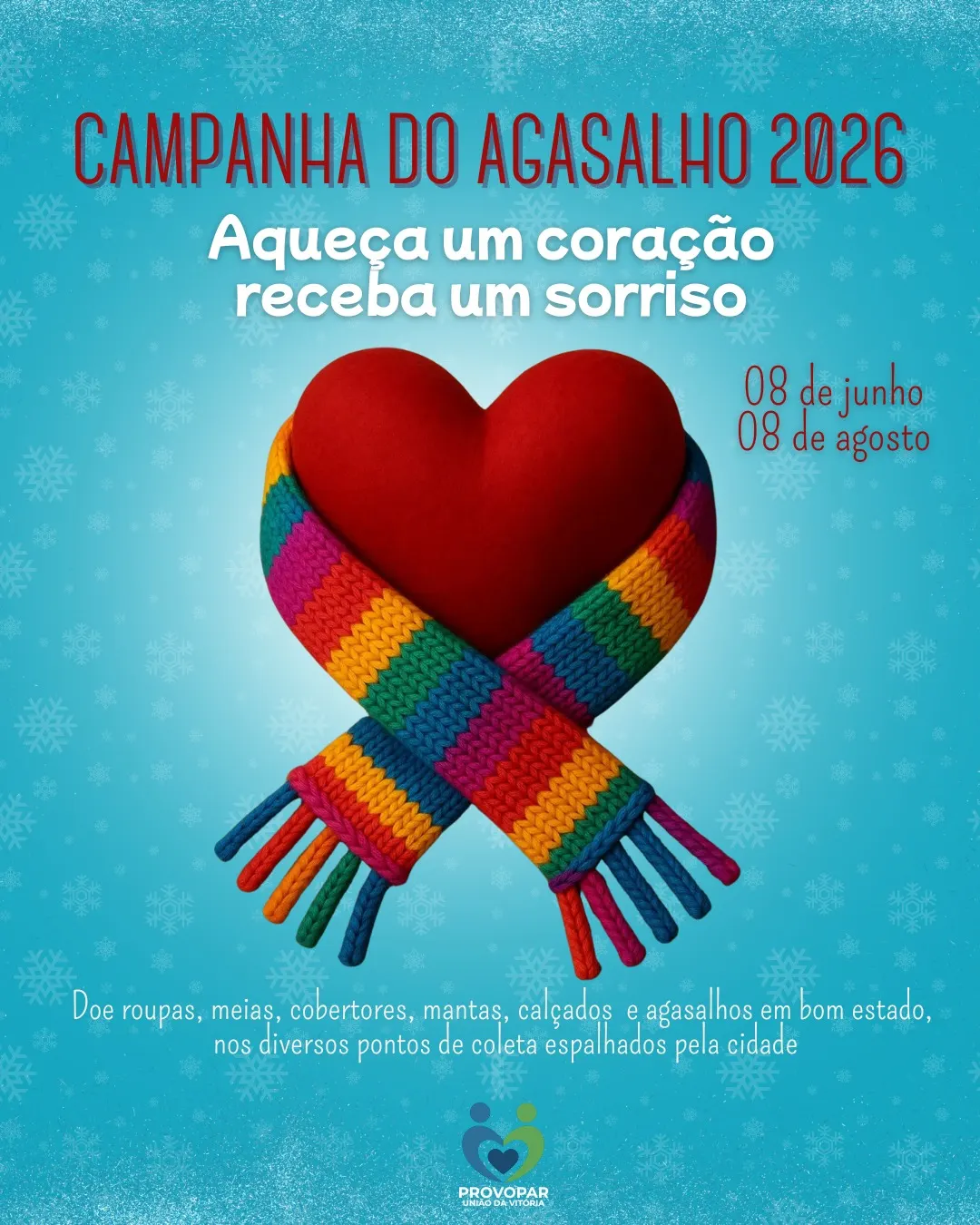 Campanha do Agasalho mobiliza doações para ajudar famílias durante o inverno 