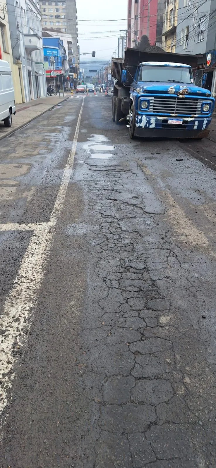 Rua Matos Costa terá nova interdição para continuidade das obras em Porto União