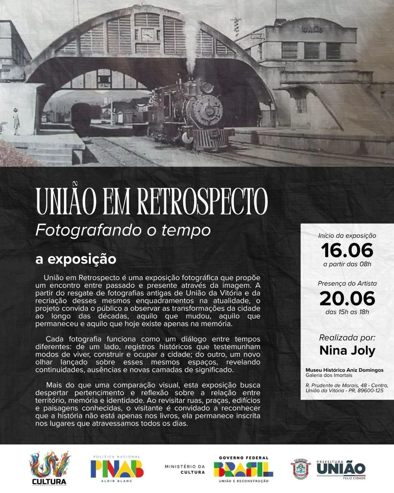 Exposição fotográfica resgata memórias de União da Vitória 