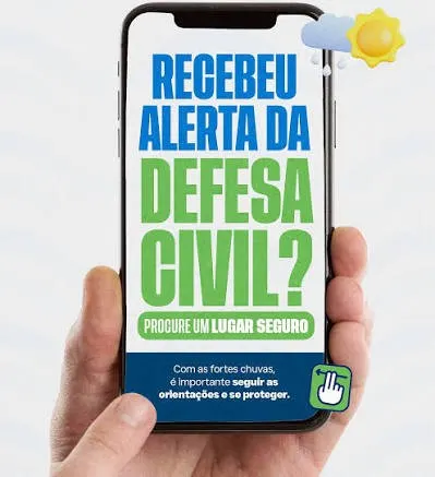 Seu celular está preparado para receber alertas da Defesa Civil? 
