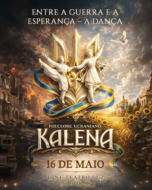 Grupo Folclórico Ucraniano Kalena volta ao palco do Cine Teatro Luz com espetáculo especial