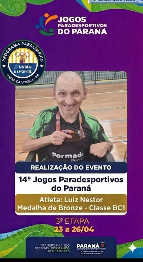 União da Vitória conquista destaque nos Jogos Paradesportivos do Paraná