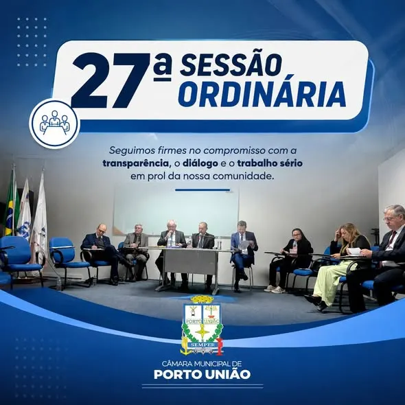 Sessão da Câmara de Porto União debate saneamento, energia e condições das rodovias 