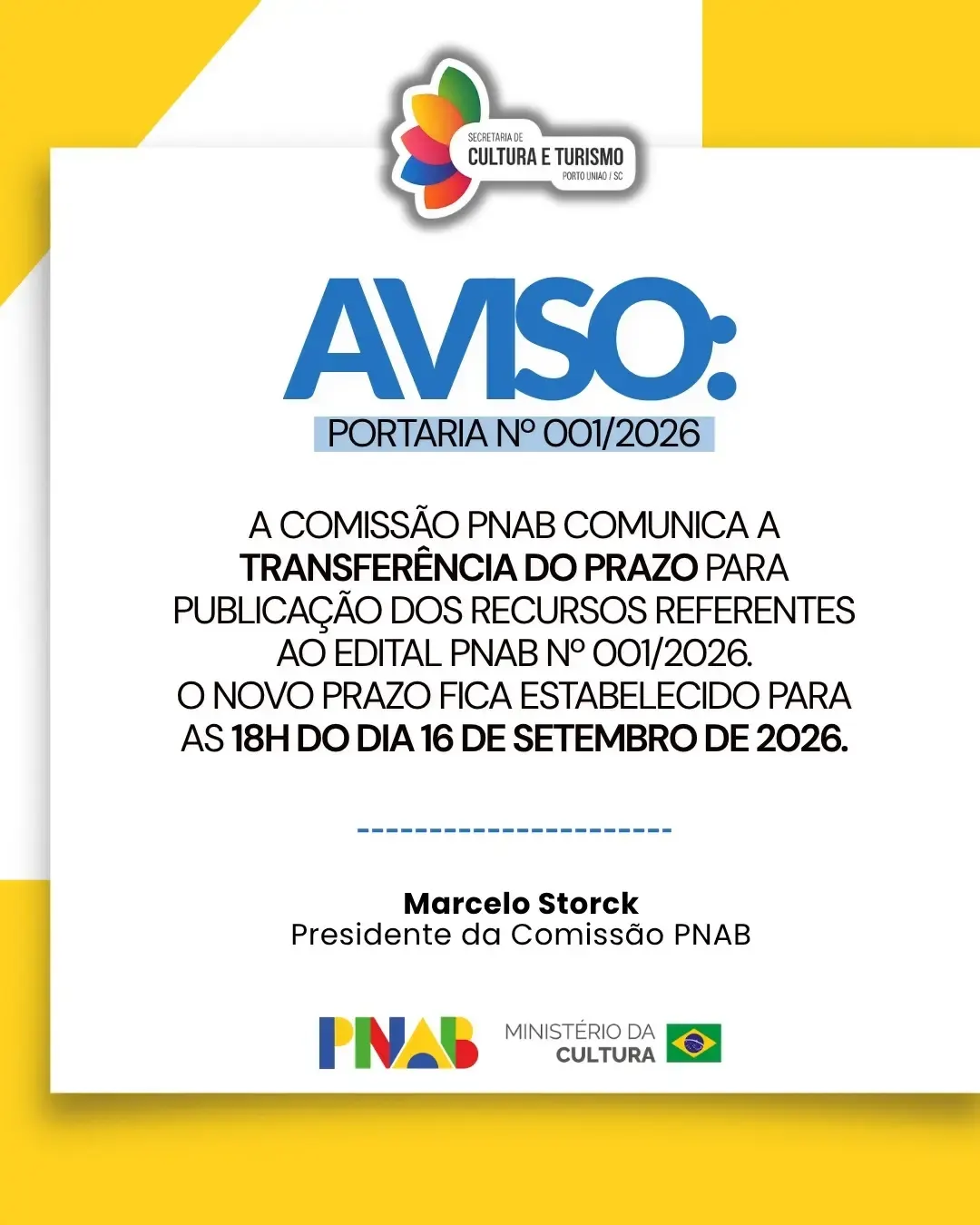 Prazo para publicação dos recursos do PNAB é transferido