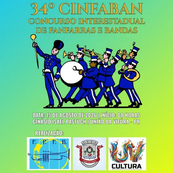 União da Vitória recebe o 34º CINFABAN com 30 bandas e fanfarras de quatro estados 
