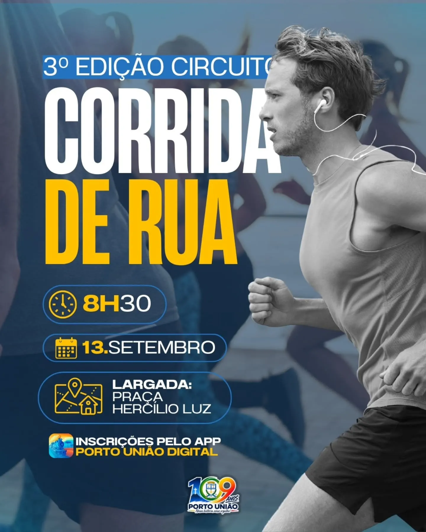 Últimos dias para se inscrever na 3ª etapa do Circuito de Corrida de Rua de Porto União 