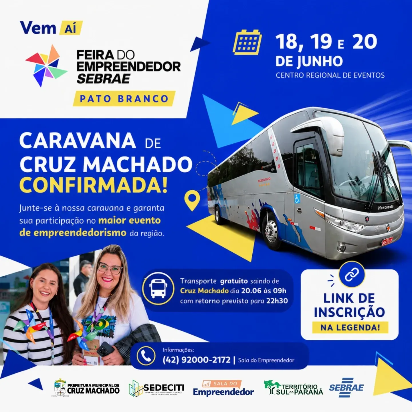 Caravana para a Feira do Empreendedor Sebrae está com inscrições abertas 