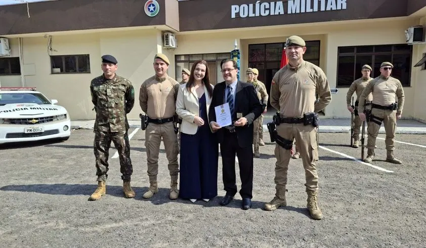 Polícia Militar de Porto União celebra 67 anos com homenagens e aproximação com a comunidade 
