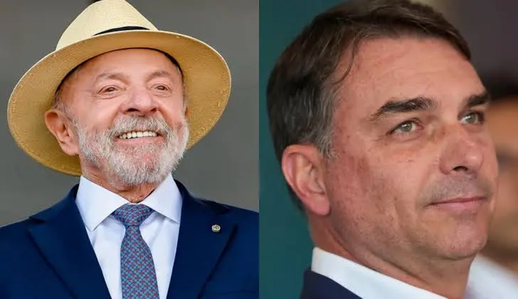 Lula e Flávio Bolsonaro aparecem empatados em simulação de segundo turno