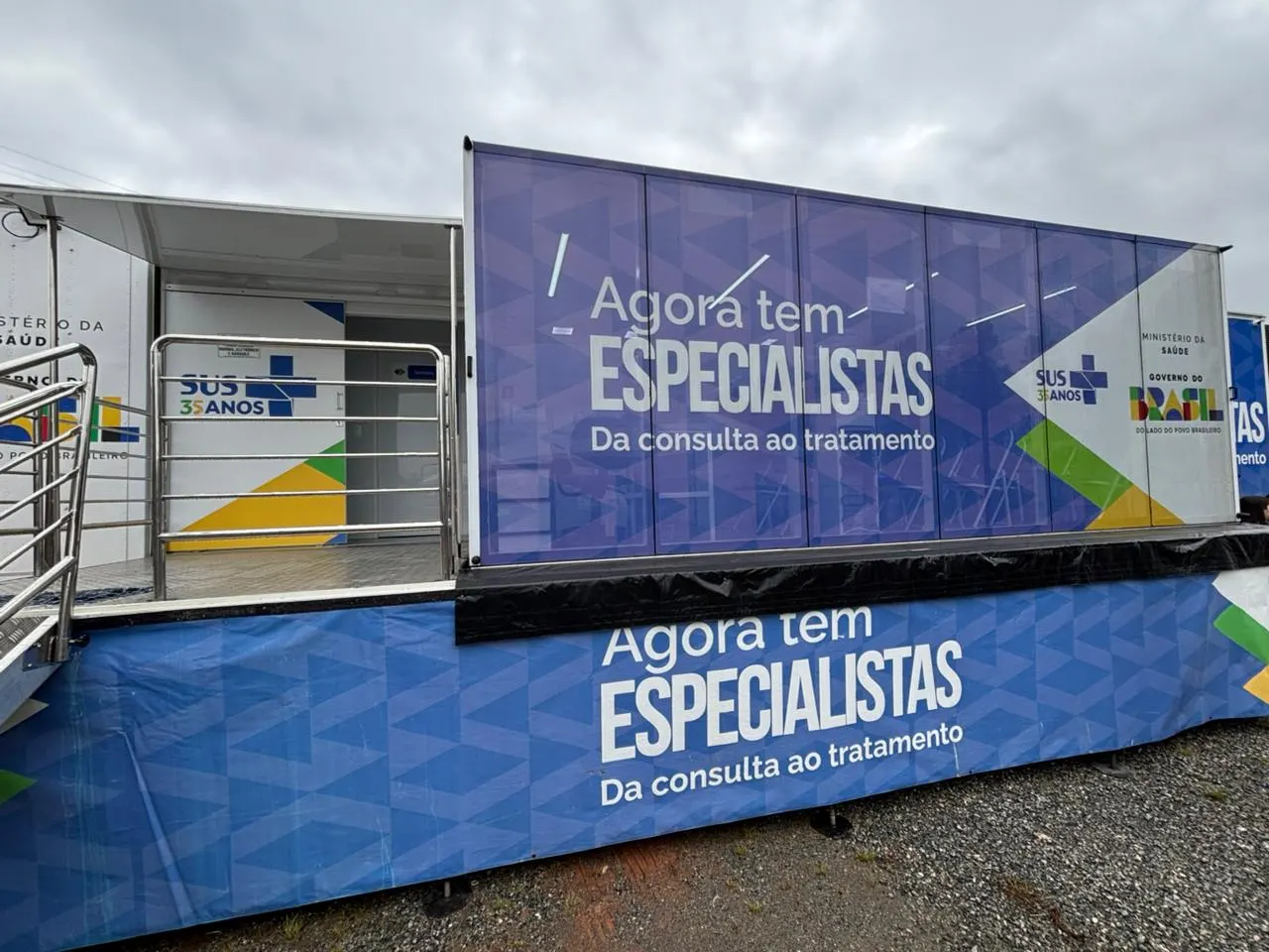 União da Vitória recebe carreta de exames de imagem do programa Agora Tem Especialistas 