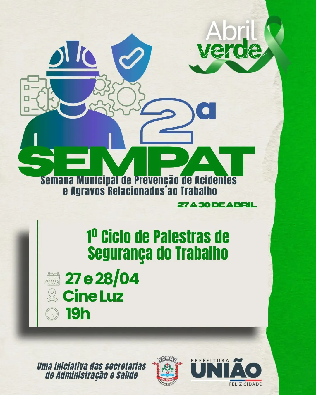 União da Vitória promove a 2ª SEMPAT com foco na prevenção e segurança do trabalhador